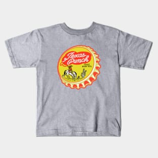 Vintage Texas Punch Soda Bottlecap Kids T-Shirt